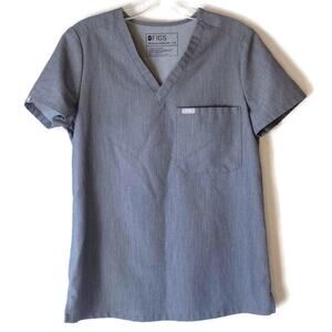Figs Technical Collection Catarina Gray One Pocket Scrub Top XS